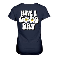 Have a Good Day T-Shirt tailliert - Grafikmagie S / Navy