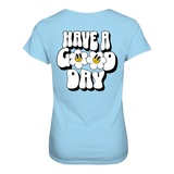Have a Good Day T-Shirt tailliert - Grafikmagie S / Sky Blue