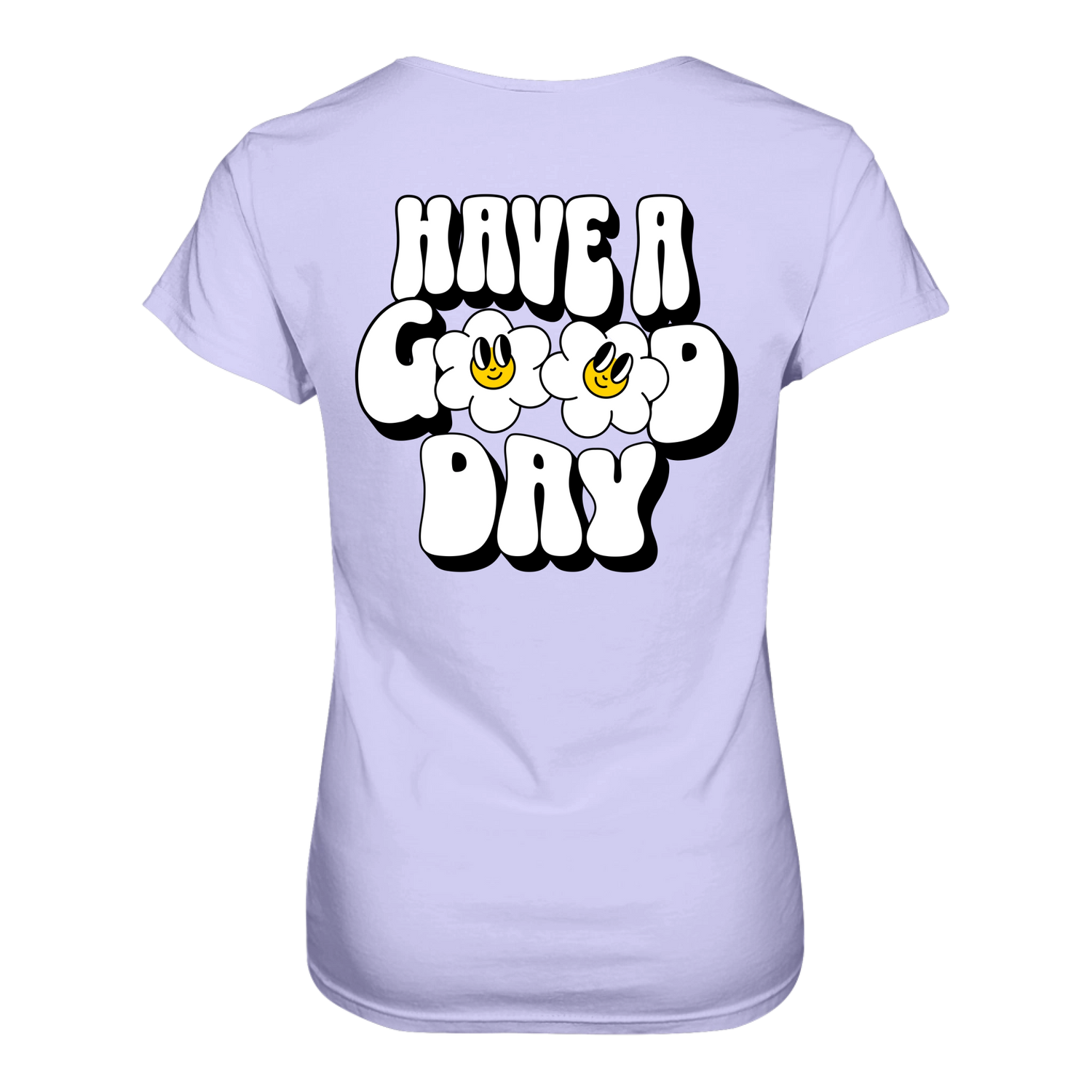 Have a Good Day T-Shirt tailliert - Grafikmagie S / Lilac