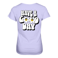 Have a Good Day T-Shirt tailliert - Grafikmagie S / Lilac