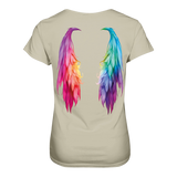 Flügel T-Shirt tailliert - Grafikmagie S / Stone