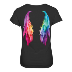 Flügel T-Shirt tailliert - Grafikmagie S / Black