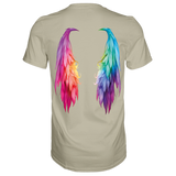 Flügel T-Shirt - Grafikmagie S / Stone