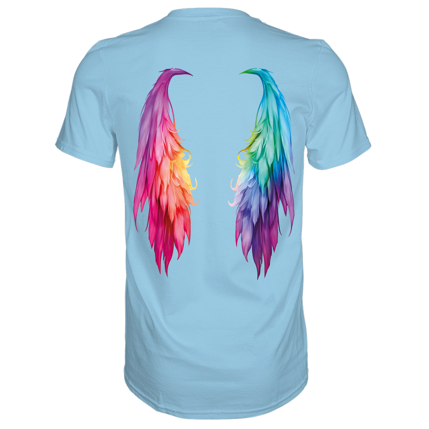 Flügel T-Shirt - Grafikmagie S / Sky Blue