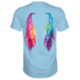 Flügel T-Shirt - Grafikmagie S / Sky Blue