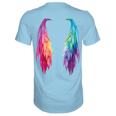 Flügel T-Shirt - Grafikmagie S / Sky Blue