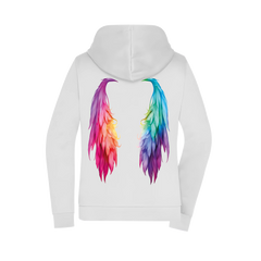 Flügel Damen Zipper - Grafikmagie XS / White