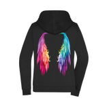 Flügel Damen Zipper - Grafikmagie XS / Black