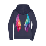 Flügel Damen Zipper - Grafikmagie XS / Navy