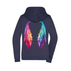 Flügel Damen Zipper - Grafikmagie XS / Navy
