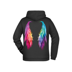 Flügel Herren Zipper - Grafikmagie S / Black