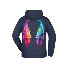 Flügel Herren Zipper - Grafikmagie S / Navy