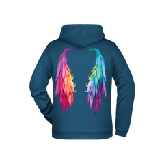 Flügel Herren Zipper - Grafikmagie S / Petrol