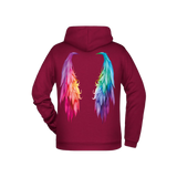 Flügel Herren Zipper - Grafikmagie S / Wine