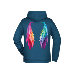 Flügel Herren Hoodie - Grafikmagie XS / Petrol