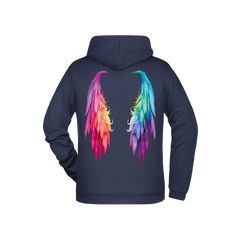 Flügel Herren Hoodie - Grafikmagie XS / Navy