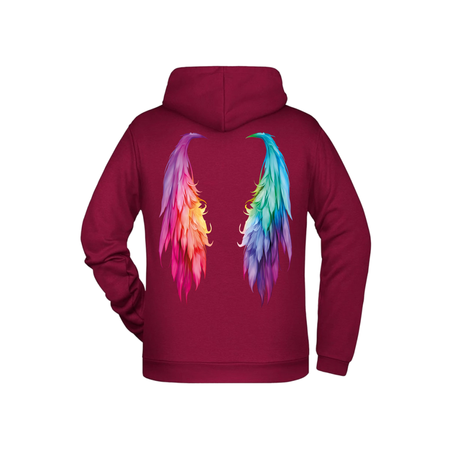 Flügel Herren Hoodie - Grafikmagie XS / Wine