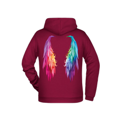 Flügel Herren Hoodie - Grafikmagie XS / Wine
