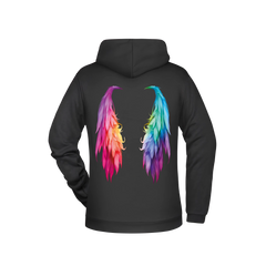 Flügel Damen Hoodie - Grafikmagie XS / Black