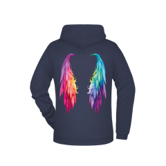 Flügel Damen Hoodie - Grafikmagie XS / Petrol