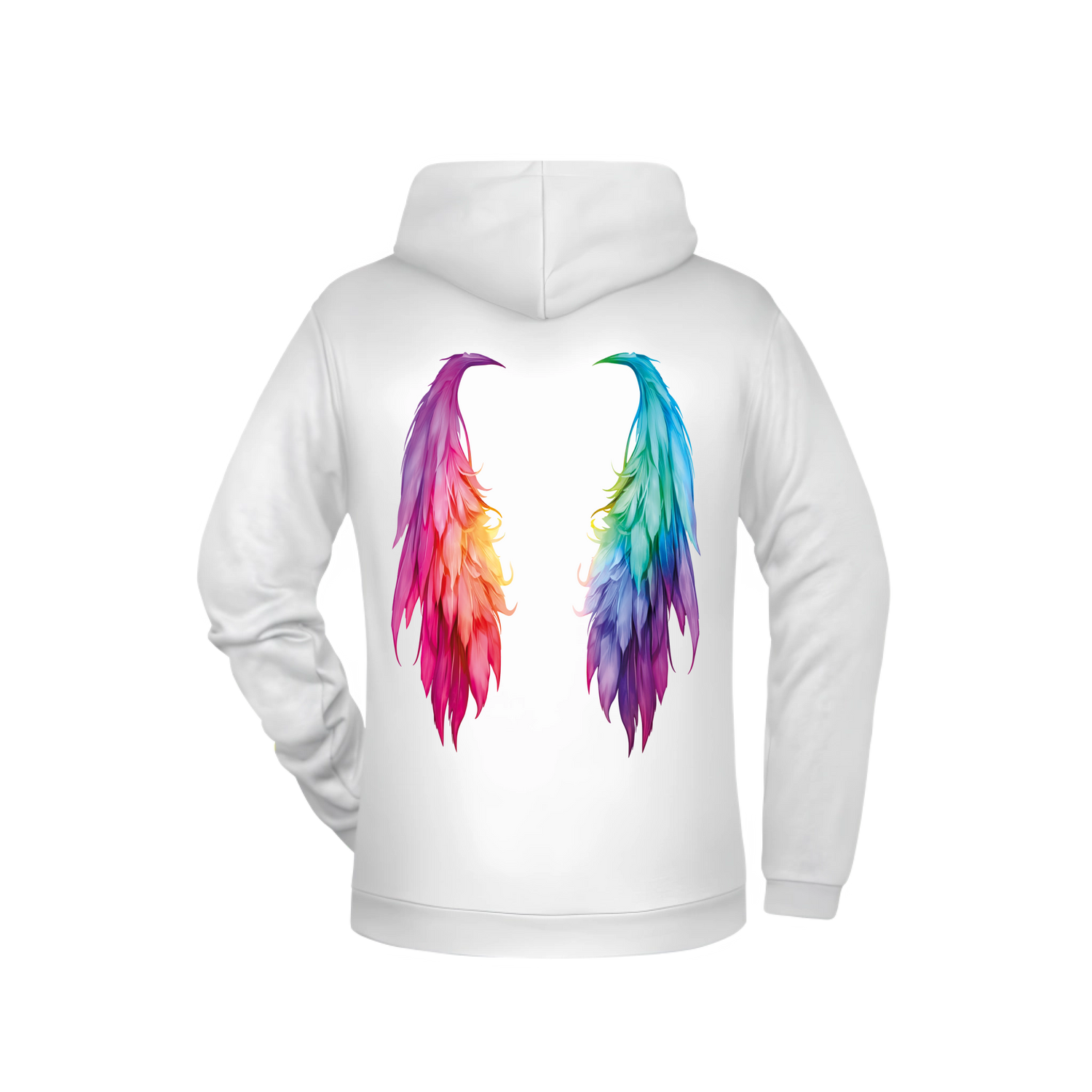 Flügel Damen Hoodie - Grafikmagie XS / White