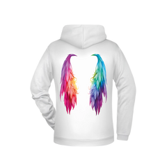 Flügel Damen Hoodie - Grafikmagie XS / White