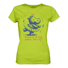 Because im f*cking sparkle...T-Shirt tailliert - Grafikmagie S / Acid yellow
