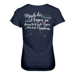 Mach die Augen zu... T-Shirt tailliert - Grafikmagie S / Navy