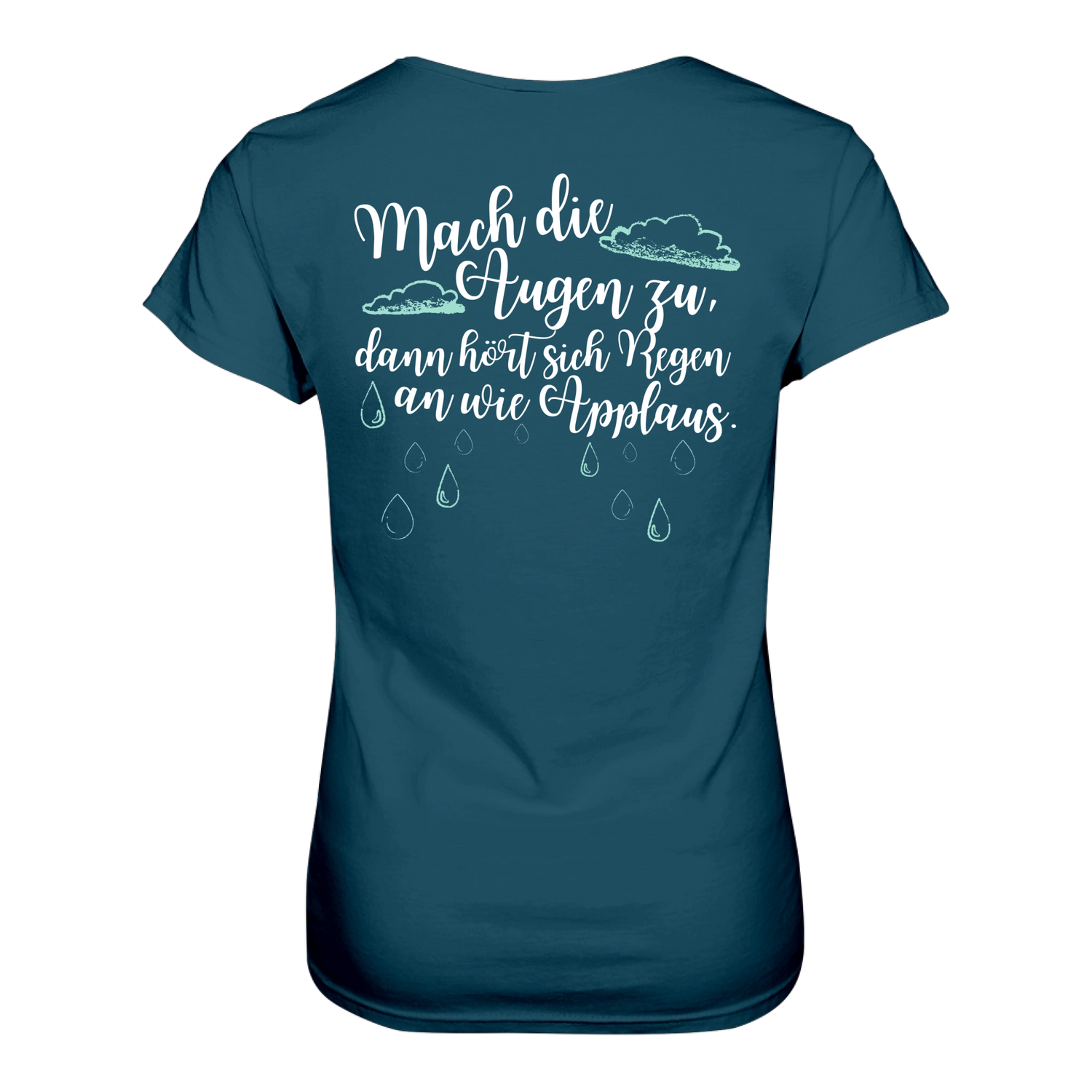 Mach die Augen zu... T-Shirt tailliert - Grafikmagie S / Petrol