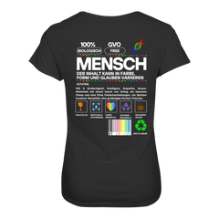 Mensch anleitung T-Shirt tailliert - Grafikmagie S / Black