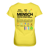 Mensch anleitung T-Shirt tailliert - Grafikmagie S / Yellow