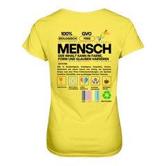 Mensch anleitung T-Shirt tailliert - Grafikmagie S / Yellow