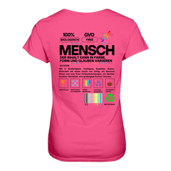 Mensch anleitung T-Shirt tailliert - Grafikmagie S / Pink