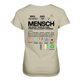 Mensch anleitung T-Shirt tailliert - Grafikmagie S / Stone