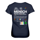 Mensch anleitung T-Shirt tailliert - Grafikmagie S / Navy