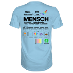 Mensch anleitung T-Shirt - Grafikmagie S / Sky Blue