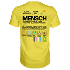 Mensch anleitung T-Shirt - Grafikmagie S / Yellow