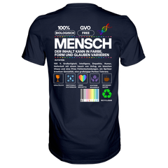 Mensch anleitung T-Shirt - Grafikmagie S / Navy