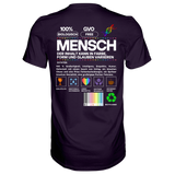 Mensch anleitung T-Shirt - Grafikmagie S / Aubergine