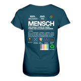 Mensch anleitung T-Shirt tailliert - Grafikmagie S / Petrol