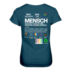 Mensch anleitung T-Shirt tailliert - Grafikmagie S / Petrol