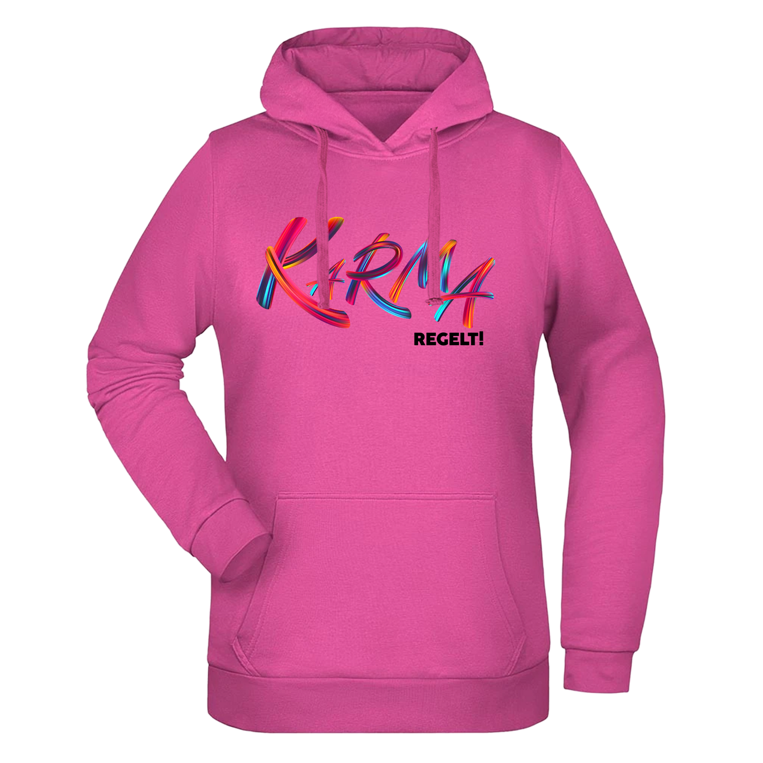 Karma regelt Damen Hoodie - Grafikmagie XS / Pink