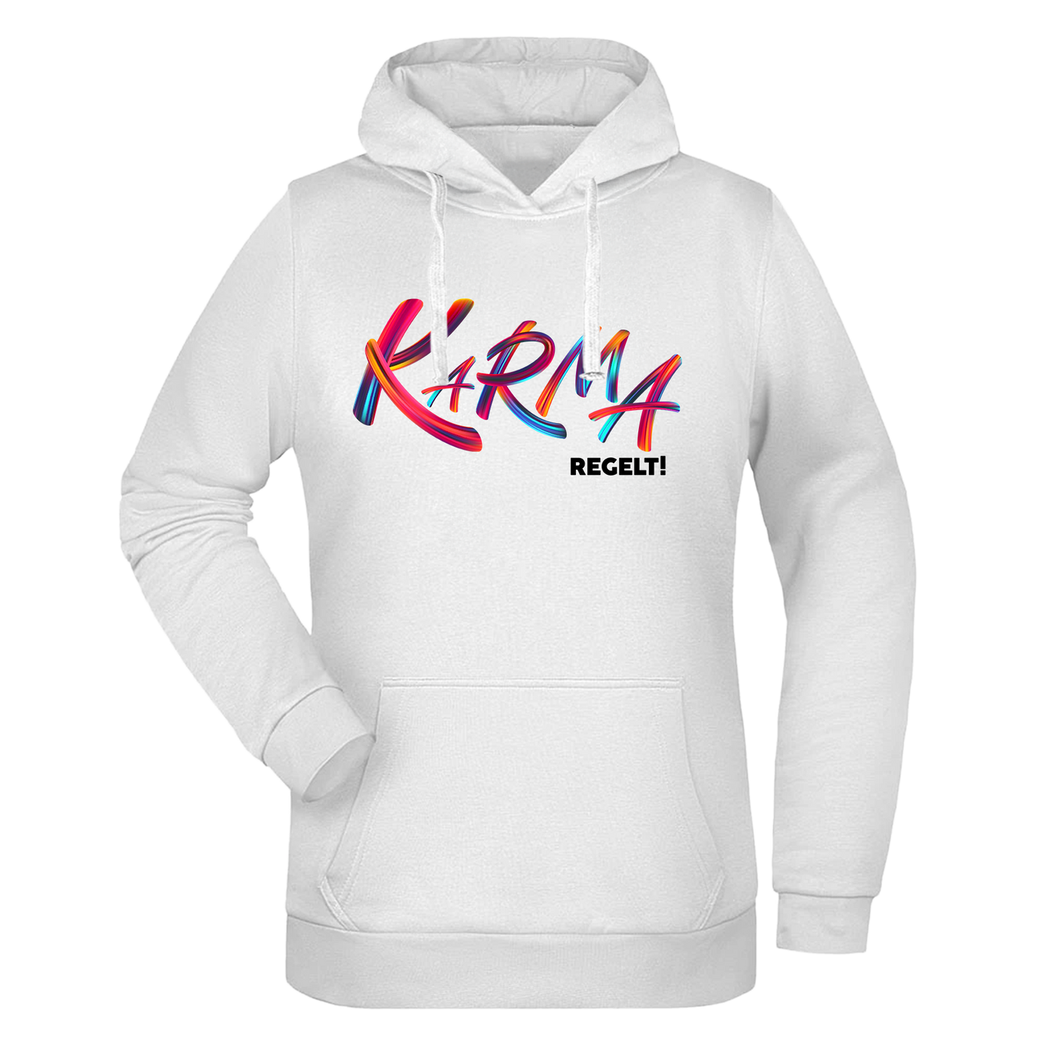 Karma regelt Damen Hoodie - Grafikmagie XS / White