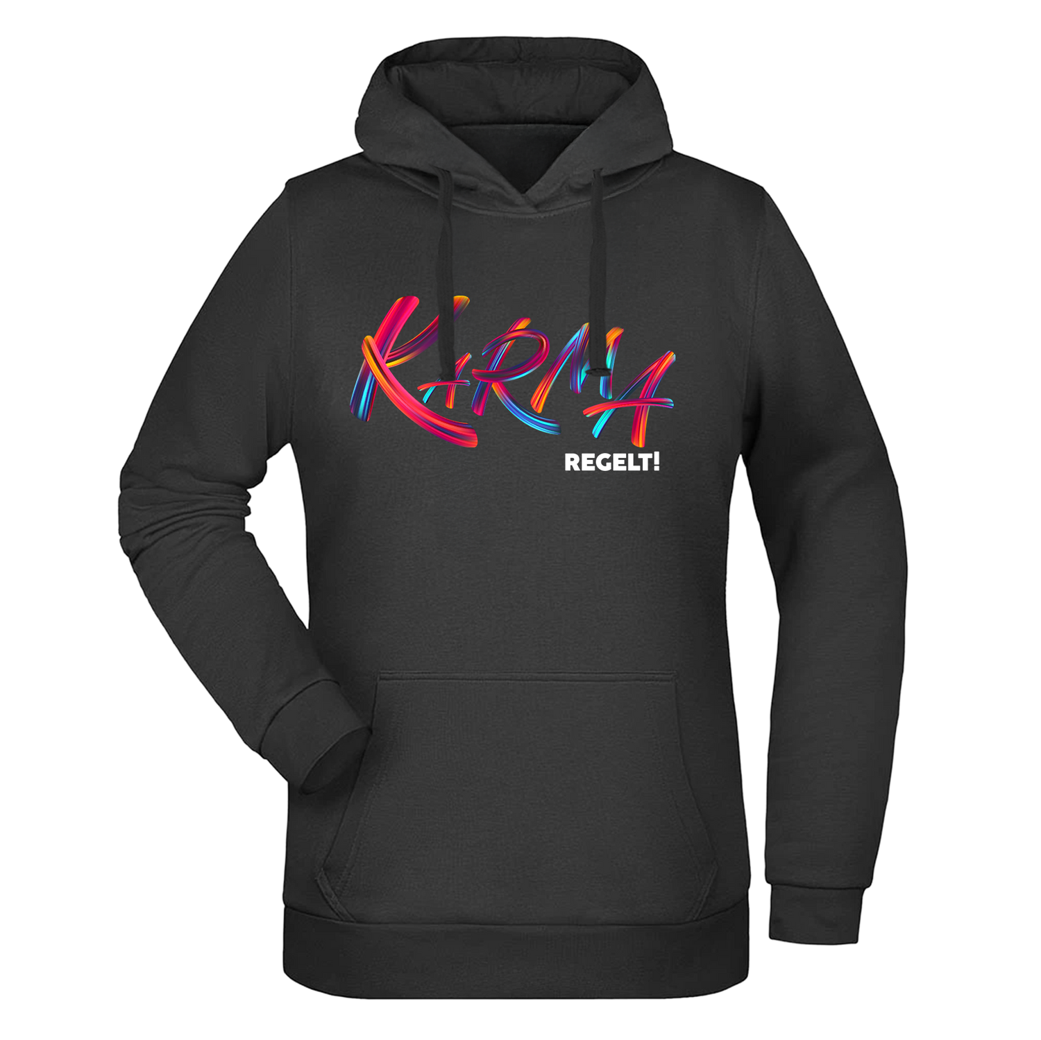 Karma regelt Damen Hoodie - Grafikmagie XS / Black