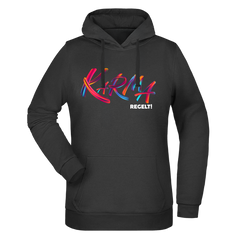 Karma regelt Damen Hoodie - Grafikmagie XS / Black