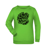 Do more... Damen Sweatshirt - Grafikmagie XS / Lime Green