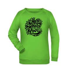 Do more... Damen Sweatshirt - Grafikmagie XS / Lime Green