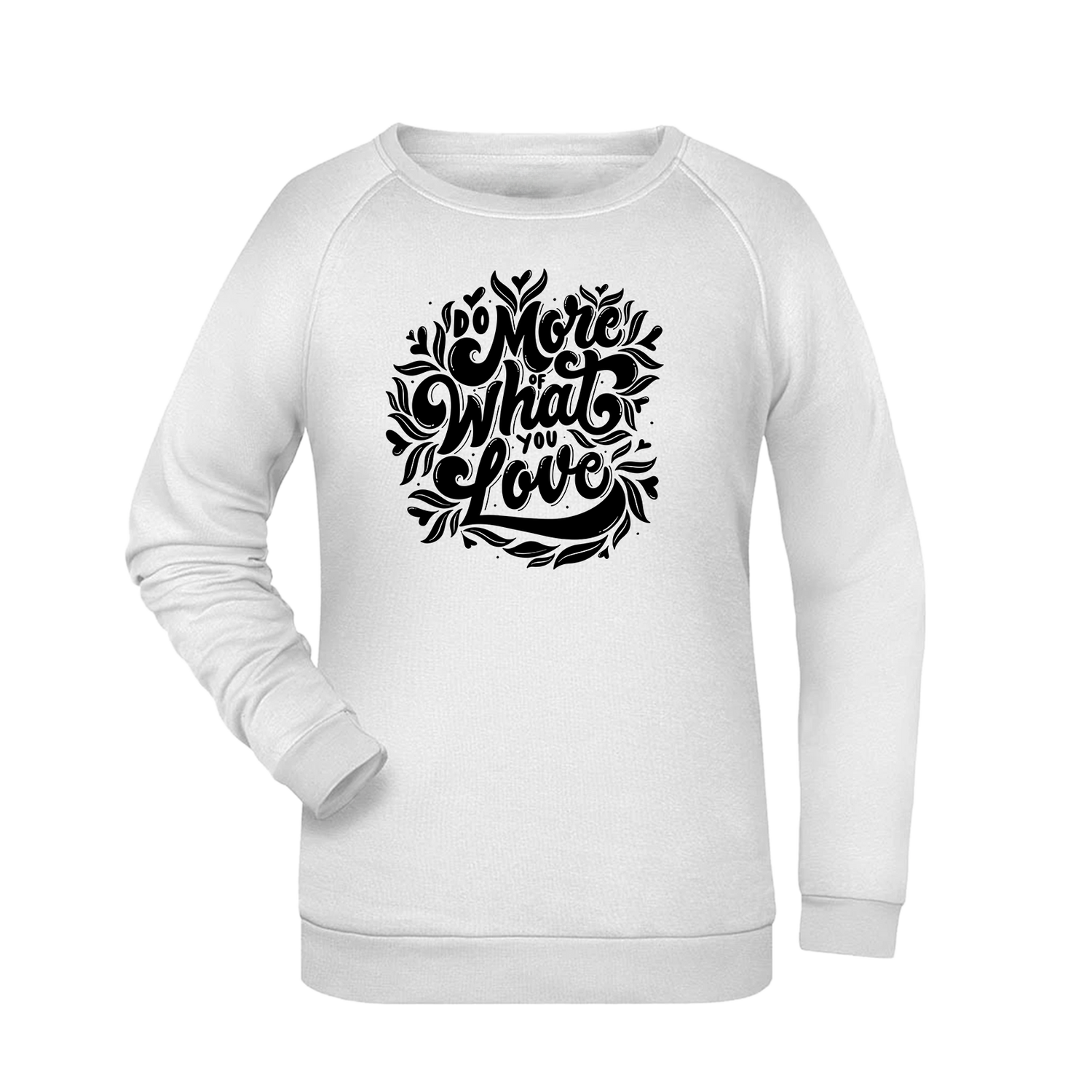 Do more... Damen Sweatshirt - Grafikmagie XS / White