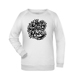 Do more... Damen Sweatshirt - Grafikmagie XS / White