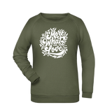 Do more... Damen Sweatshirt - Grafikmagie XS / Olive